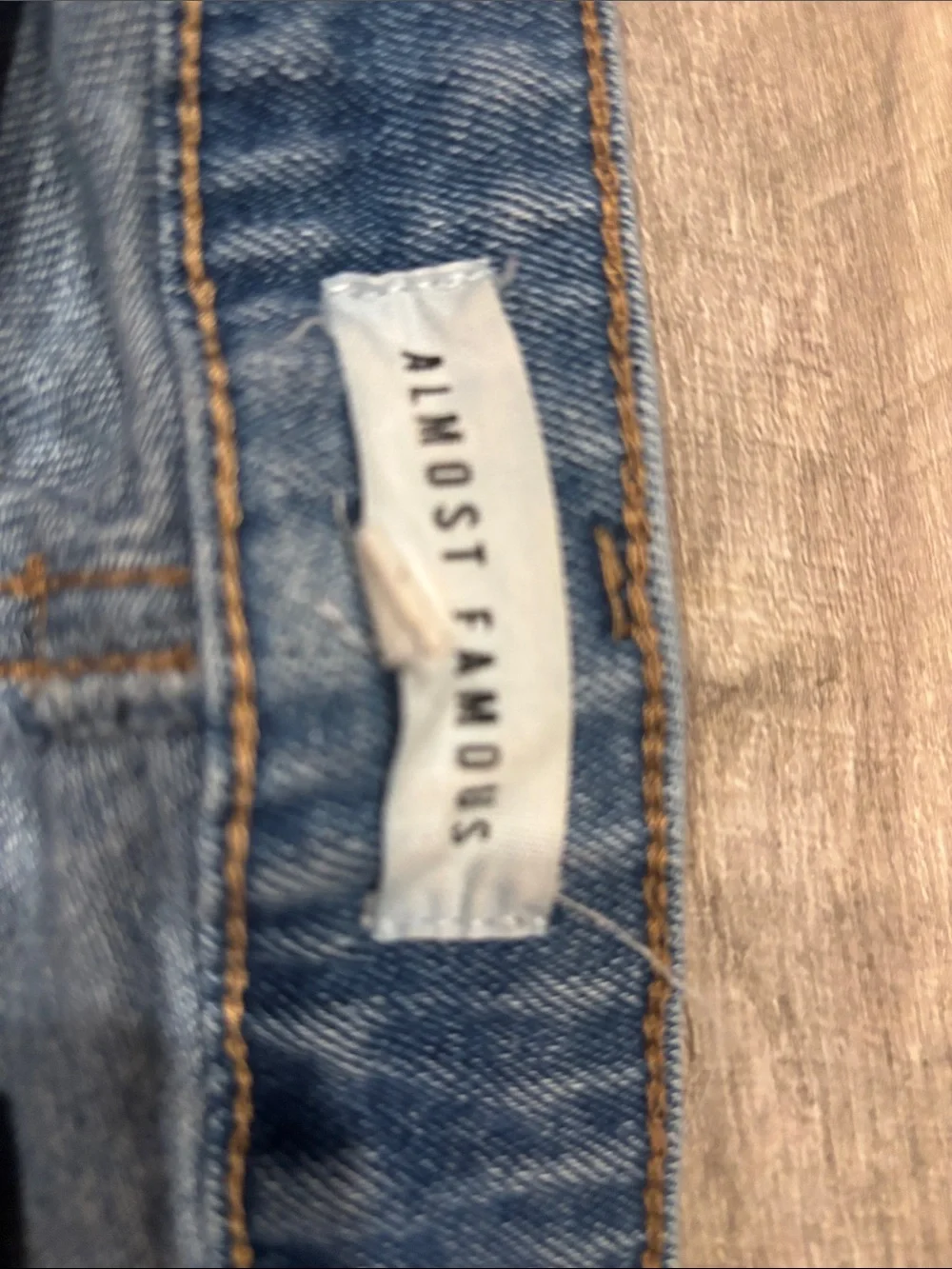 Almost Famous Distressed Light Blue Denim Shorts